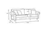 Chelsea 4 Seater - Blue