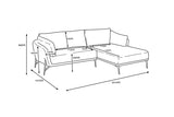 Hilton Corner Sofa Right - Light Grey *special*