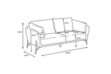 Hilton 2 Seater Sofa - Light Grey *special*