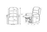Willis Dual Motor Lift & Tilt Recliner Chair-Antique Brown Rub Off