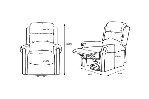 Willis Dual Motor Lift & Tilt Recliner Chair-Truffle Rub Off