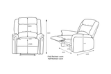 Boyd Recliner Chair-Denim Blue