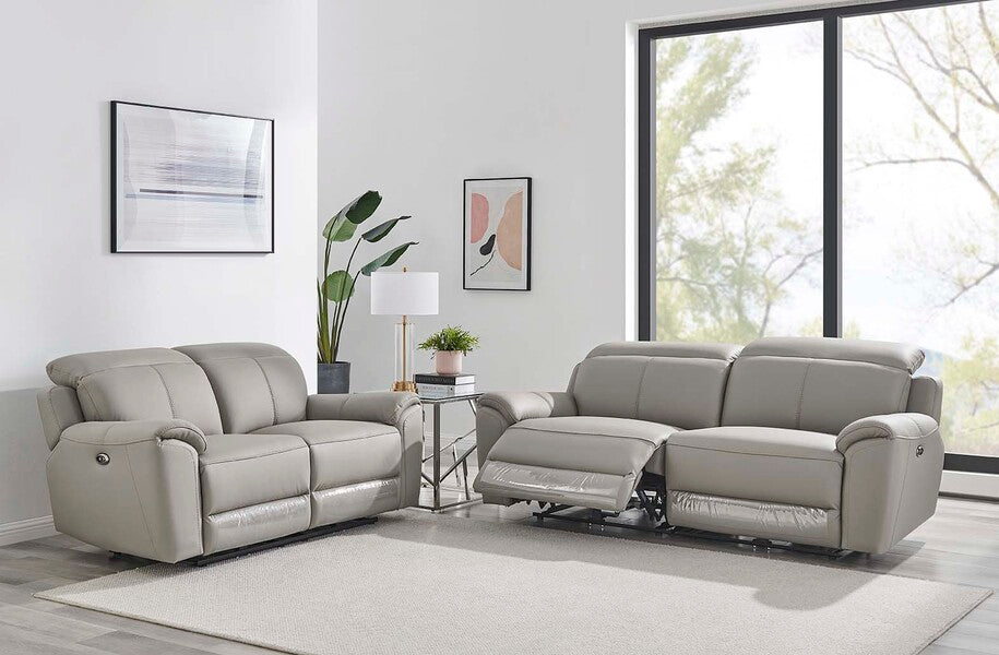 Madrid 2 Seater Electric Recliner - Charcoal