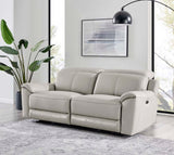 Madrid 3 Seater Electric Recliner - Light Grey