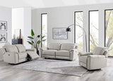 Madrid 3 Seater Electric Recliner - Light Grey