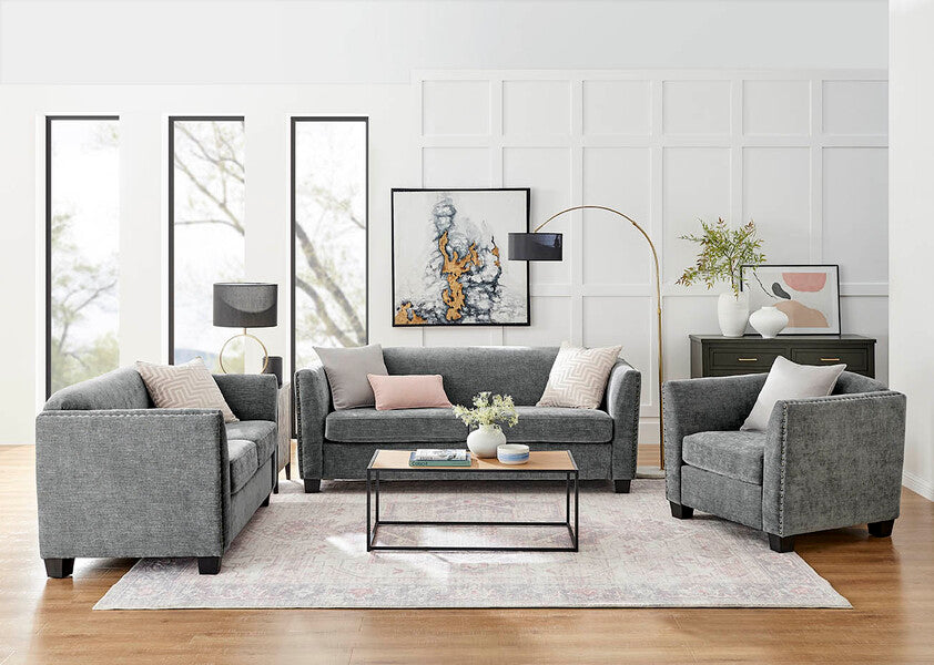 Dawson 3 Seater Sofa - Grey