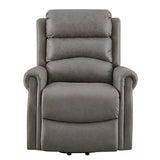 Willis Dual Motor Lift & Tilt Recliner Chair-Antique Grey Rub Off
