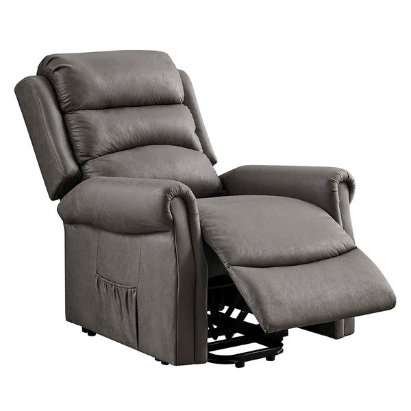 Willis Dual Motor Lift & Tilt Recliner Chair-Antique Grey Rub Off