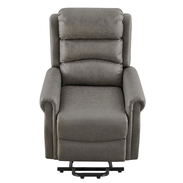 Willis Dual Motor Lift & Tilt Recliner Chair-Antique Grey Rub Off