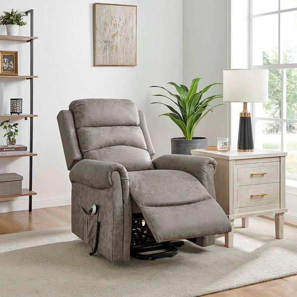 Willis Dual Motor Lift & Tilt Recliner Chair-Truffle Rub Off