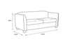 Dawson 3 Seater Sofa - Grey