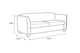 Dawson 3 Seater Sofa - Grey