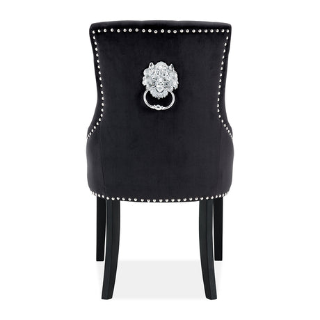 Lion Dining Chair Black