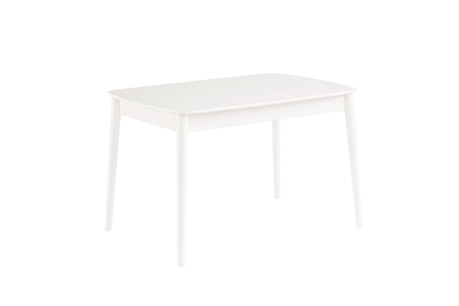 Fara Dining Table White + 4 Chairs Charcoal *special*