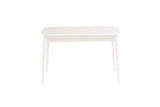 Fara Dining Table White + 4 Chairs Charcoal *special*
