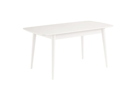Fara Extending Dining Table White + 6 Chairs Charcoal *special*