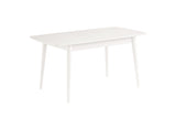 Fara Extending Dining Table White + 6 Chairs Charcoal *special*