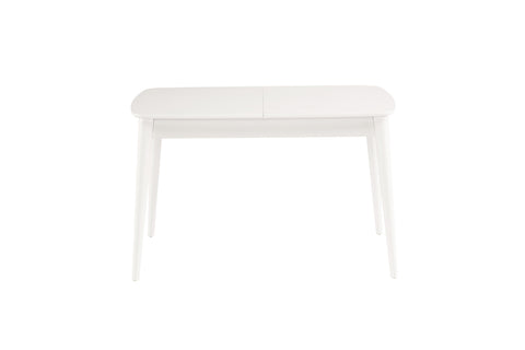 Fara Extending Dining Table White + 6 Chairs Charcoal *special*