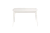Fara Extending Dining Table White + 6 Chairs Charcoal *special*
