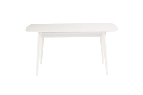 Fara Extending Dining Table White + 6 Chairs Charcoal *special*