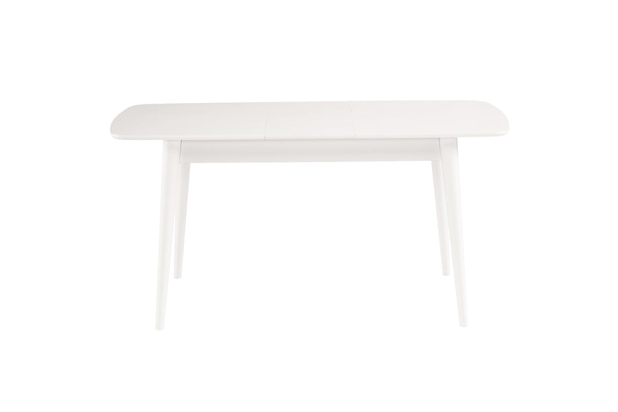 Fara Extending Dining Table White + 6 Chairs Charcoal *special*