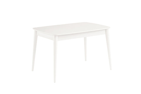 Fara Extending Dining Table White + 6 Chairs Charcoal *special*