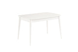 Fara Extending Dining Table White + 6 Chairs Charcoal *special*