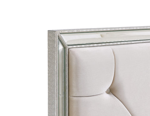 Sofia King Size Bed - Cream