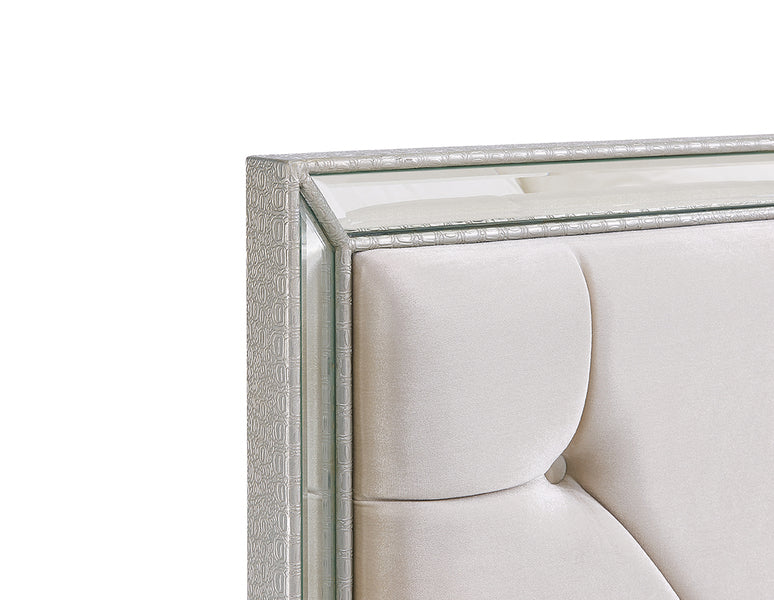 Sofia King Size Bed - Cream