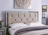 Sofia King Size Bed - Cream
