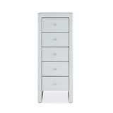 Hollywood 5 Drawer Tallboy-White