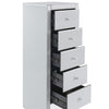 Hollywood 5 Drawer Tallboy-White