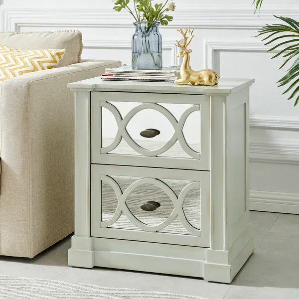 Modena 2 Drawer End Table