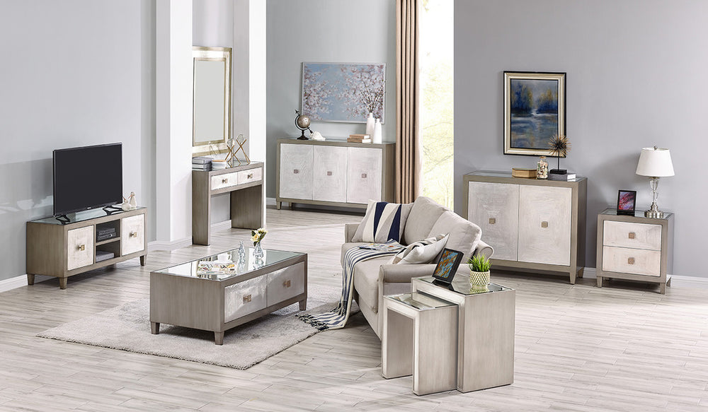 Nova 2 Drawer End Table