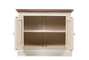 Devon 2 Door Chest - Rustic White /Oak Wash Top *special