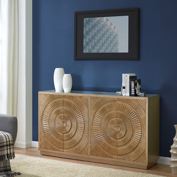 Frenso 4 Door Sideboard Gold