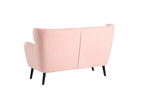 Yak 2 Seater Sofa - Short Faux Sheepskin - Pink *special*