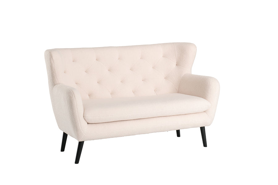 Yak 2 Seater Sofa - Short Faux Sheepskin - White *special*