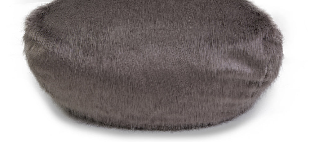 Faux Sheepskin Bean Bag-Grey *special* (Minimum Order: 2)