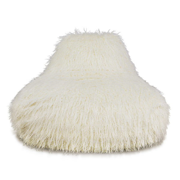 Faux Sheepskin Bean Bag-White *special* (Minimum Order: 2)