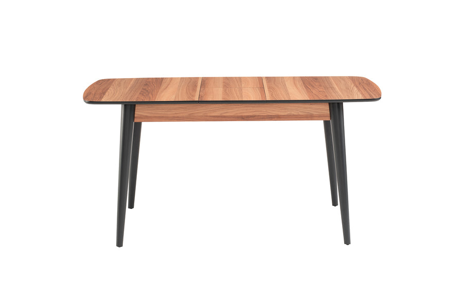 Fara Extending Dining Table Walnut + 6 Dinamic Chairs Beige *special*