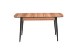 Fara Extending Dining Table Walnut + 6 Dinamic Chairs Beige *special*