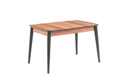 Fara Extending Dining Table Walnut + 6 Dinamic Chairs Beige *special*