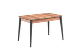 Fara Extending Dining Table Walnut + 6 Dinamic Chairs Beige *special*