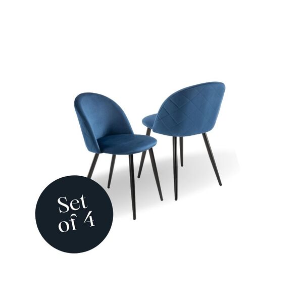 Lotus Chair- Royal Blue (Set of 4)