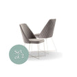 Vip Chair - Grey (Set of 2) *special*