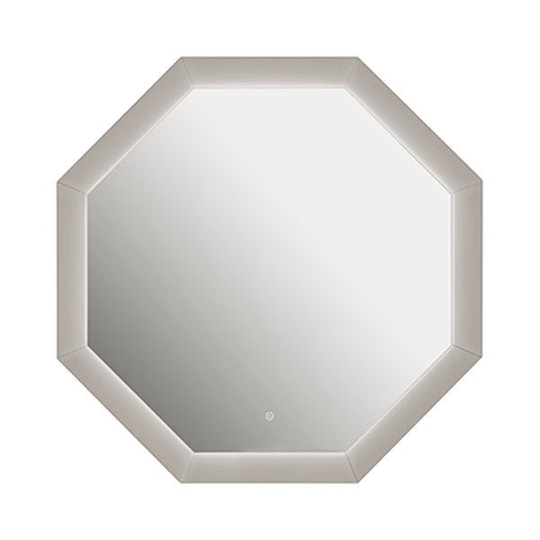 Pasadena LED Hexagon Mirror - Flannel Grey