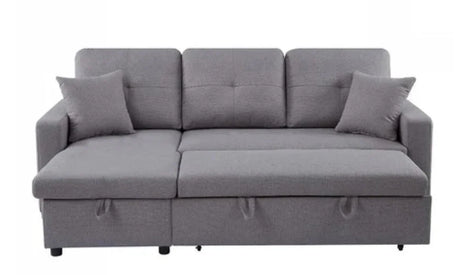 Lincoln Interchangeable Corner Sofa Bed - Grey