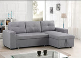 Lincoln Interchangeable Corner Sofa Bed - Grey