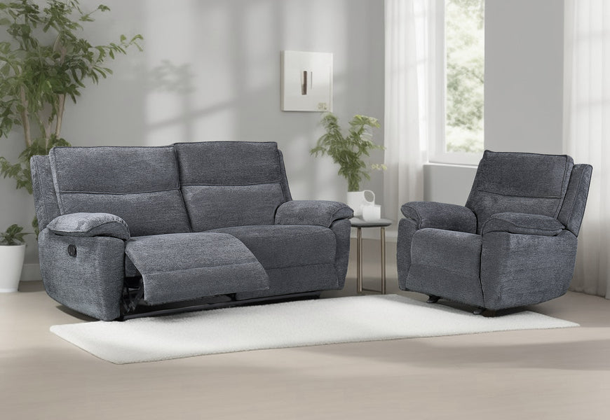 Midtown Recliner 3 Seater Sofa - Dark Grey (Special)